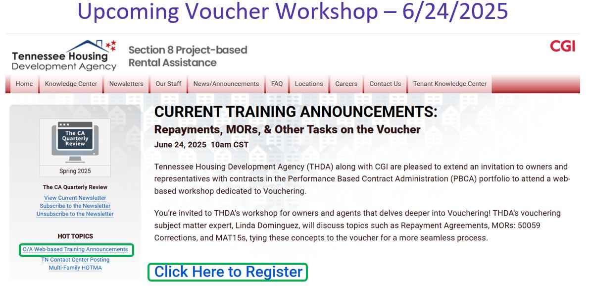 Voucher Training