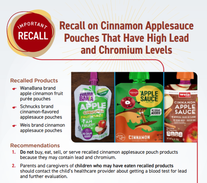 Applesauce recall